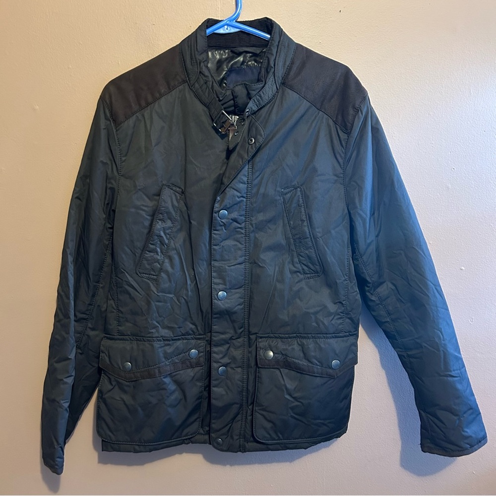 Zara men. Chocolate brown field coat. Size large